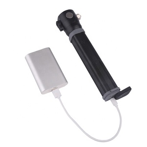 Wason Chuyên Nghiệp Hợp Kim Nhôm Đa Chức Năng Có Thể Sạc Lại Công Cụ Đèn Pin Khẩn Cấp Năng Lượng Mặt Trời Torch Ánh Sáng Với Dao Và Búa - Product Image 5