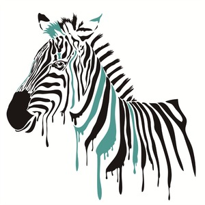 Fabrika kaynağı yeni ürünler zebra pop-sanat yağlıboya tuval üzerine - Product Image 1