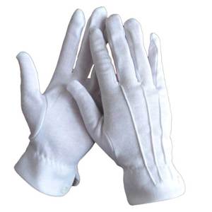 china cotton gloves 100% cotton knitting thin fabric gloves