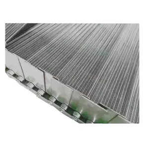 China supplier durable metal mesh wire decorative mesh belt with high quality Stainless steel strip mesh