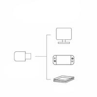 Adaptateur de récepteur sans fil Dongle USB pour Nintendo Switch/PS4/PS5 adaptateur de convertisseur de contrôleur de jeux