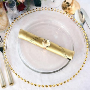 <span class=keywords><strong>Assiettes</strong></span> de présentation <span class=keywords><strong>en</strong></span> <span class=keywords><strong>verre</strong></span> perlé or et argent pour mariage, vente <span class=keywords><strong>en</strong></span> gros à prix réduit - Product Image 6