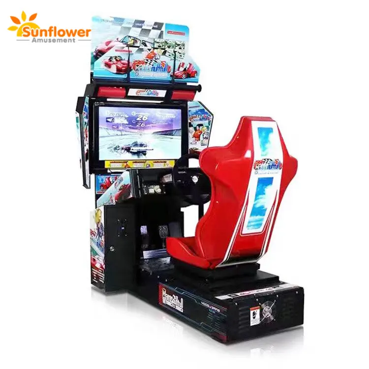 video game store race cars games,outrun arcade machine photo