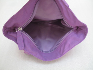 100% recyclé violet toile <span class=keywords><strong>vierge</strong></span> <span class=keywords><strong>coton</strong></span> fourre - tout sac pour le shopping - Product Image 3