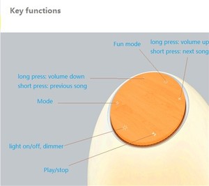 smart blutooth haut-parleur avec le sommeil/lever du soleil aviser lumière, musique bluetooth haut-parleur - Product Image 3