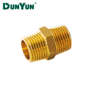 Yüksek kaliteli BSP erkek konu 1/2 "pirinç erkek dişli sıhhi tesisat armatürleri mükemmel performans ile çift boru uzatma meme - Product Image 2