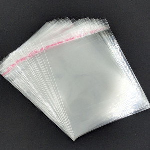 Bolsa OPP BOPP de uso industrial, bolsa de polietileno transparente, autoadhesiva, paquete de plástico autosellante fuerte, bolsa de refuerzo lateral con sellado térmico de PE personalizada