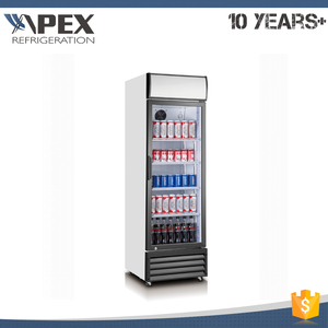 Nuevo estilo cómodo diseño de la manija de puerta de cristal vertical refrigerador <span class=keywords><strong>con</strong></span> <span class=keywords><strong>ruedas</strong></span> bloqueables - Product Image 1