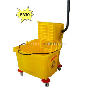 36 Lít Xe Đẩy Nhựa Làm Sạch Lau Winger Xô Với Bánh Xe - Product Image 3