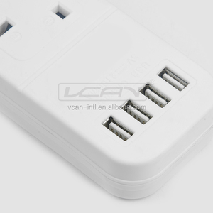 Surtidor de China Press Fit NANO <span class=keywords><strong>Regleta</strong></span> 4 <span class=keywords><strong>regleta</strong></span> de alimentación con puerto USB y protector contra sobretensiones - Product Image 4