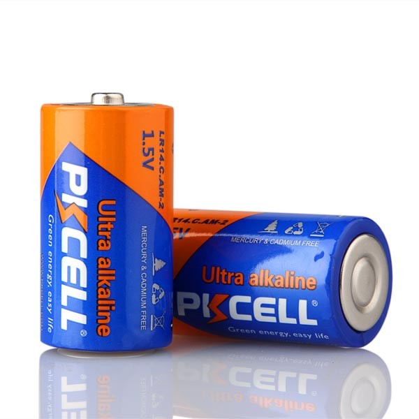 Durée de Vie 10 Ans 1.5 v C Taille Piles Alcalines LR14 AM2 R14 UM2 Cellulaire Sec Batterie