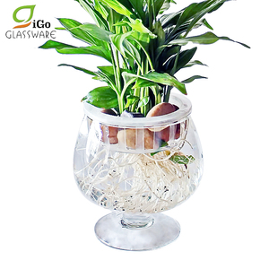 Guangzhou Wine Cup Shape <strong>Large</strong> <strong>Glass</strong> <strong>Fish</strong> <strong>Bowl</strong> Planter Centerpiece - Product Image 5