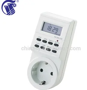 Favorable price white 220-240V AC high quality electric socket timer