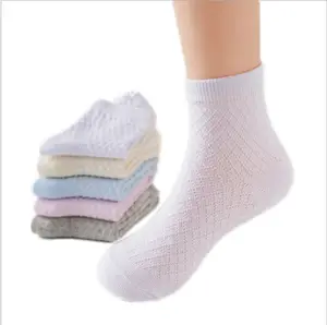 Best Mesh Ankle Cotton Socks For Summer Kids Baby Solid No Show Socks