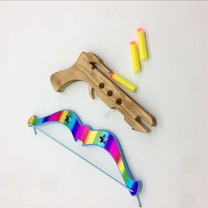 Fábrica venta al por mayor niños deportes al aire libre juego de madera arma Ballesta de juguete - Product Image 4