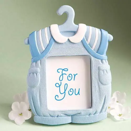 Pakaian Bayi Biru Cantik Bingkai Foto Perlengkapan Hadiah Baby Shower