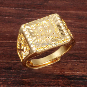 <span class=keywords><strong>Anello</strong></span> da <span class=keywords><strong>uomo</strong></span> in rame placcato oro e <span class=keywords><strong>collana</strong></span> da donna in oro bianco 18k - Product Image 2