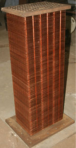 Enfriador de compresor industrial estacionario con intercambiador de calor de aletas de cobre refrigerado por aire y recipiente a presión - Product Image 2