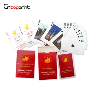 jogando cartas 12 packs Suppliers-Cartas de jogo de pôquer de papel impressão personalizada