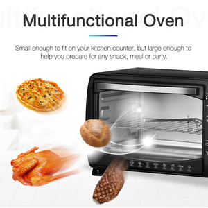 Andong 18L schwarze Farbe Mini-Ofen elektrischen Toaster Pizza ofen für 9-Zoll-Pizza - Product Image 2