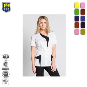 Chaqueta Negra Picos para Peluquería Esteticista óptica Farmacia Clínica Spa Fisioterapia Comercio - Product Image 1