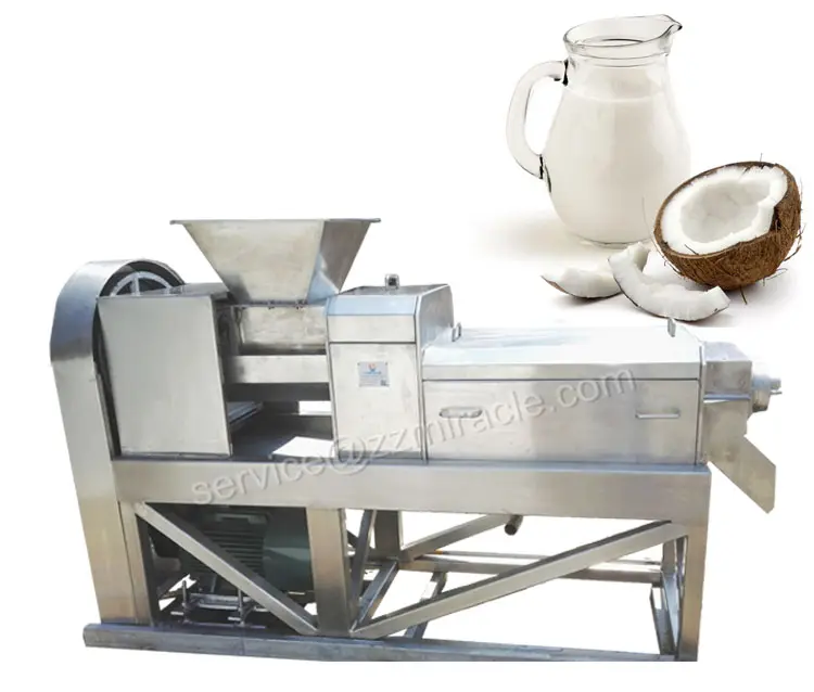 Automatique de noix de coco décorticage broyage jus ligne ligne de production de lait de noix de coco