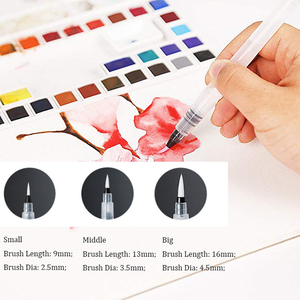 Pinceau portable de 155 mm, pinceau à eau, crayon, pinceau à eau doux pour débutants en peinture, dessin, fournitures artistiques - Product Image 2