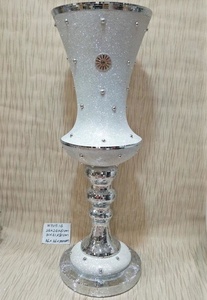 Silber Mirrored Mosaic große Boden <span class=keywords><strong>vase</strong></span> hochzeit dekoration