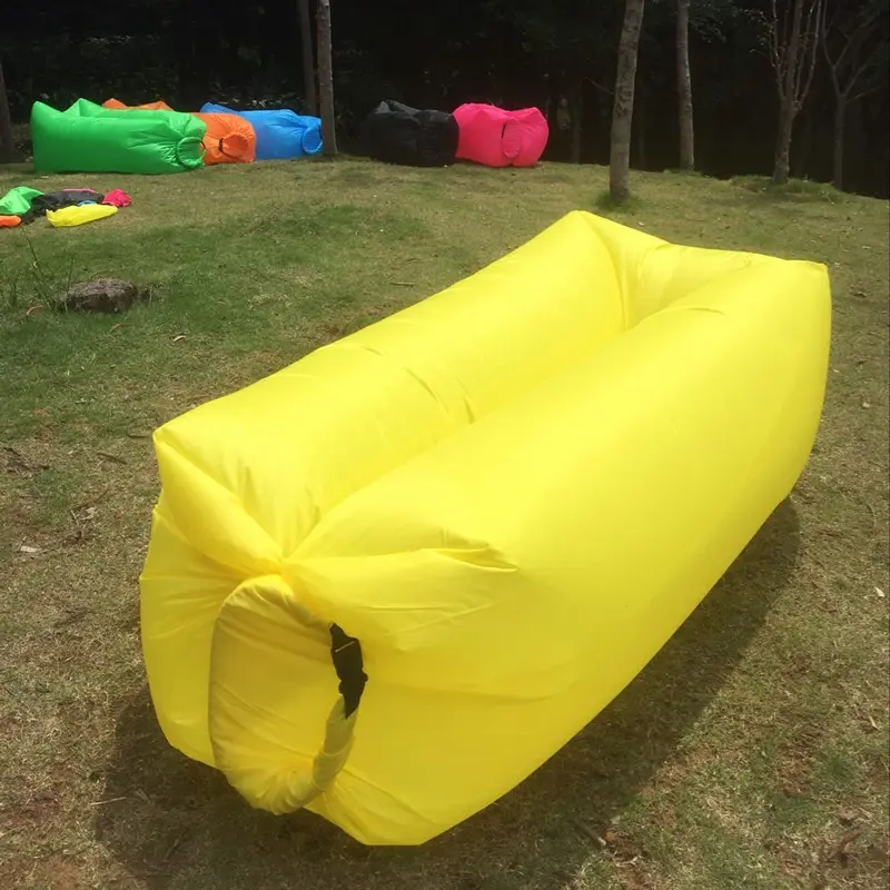 กลางแจ้ง Lounger ถุงนอน Lazy Inflatable Air Bed Lay เก้าอี้โซฟาชายหาดโซฟา Lounger