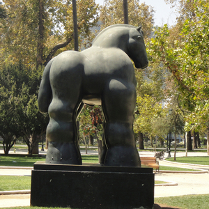 de la restauración de jardín al aire libre de artesanía de Metal de bronce caballo con brida escultura para Fernando Botero - Product Image 2