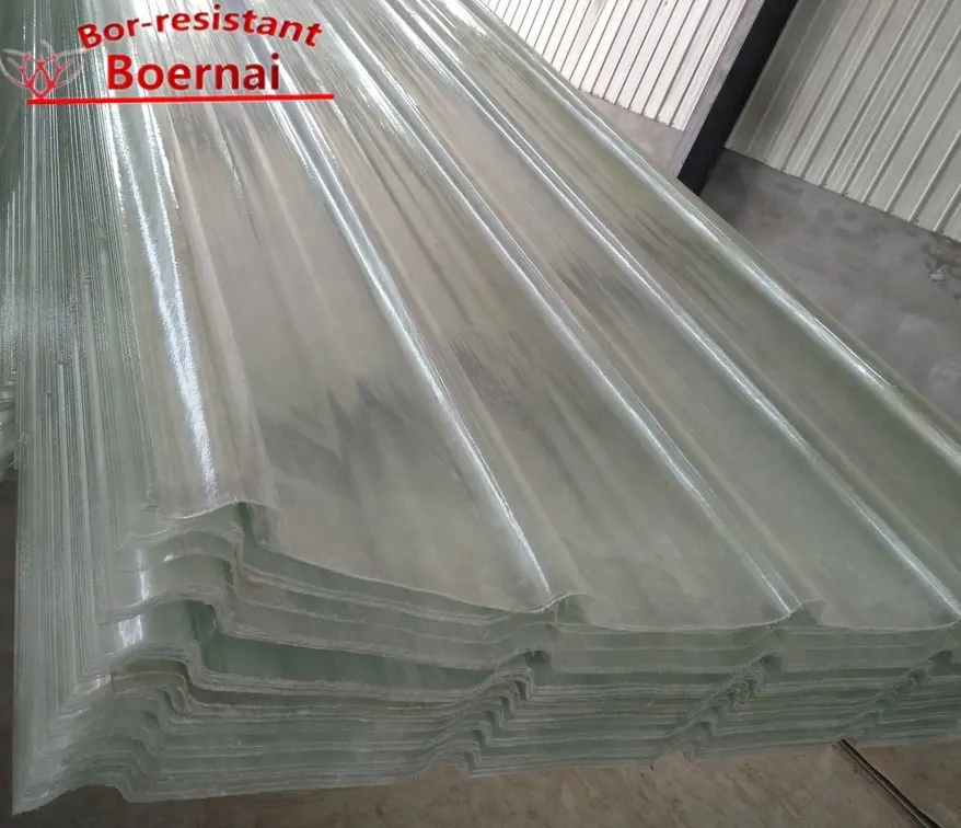 High Quality Transparent FRP Sunlight Roofing Sheets Price fiberglass sheet carport roofing material