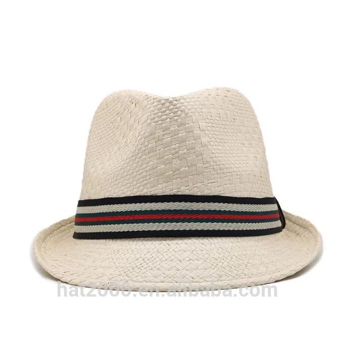 האופנה יוניסקס פדורה טרילבי כובע קיץ חוף זוגות כובע קש פנמה חובבי Hat סיטונאי