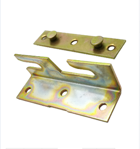 Metal Stamping Furniture Hardware Wood Bed Rail <strong>Bracket</strong> Fitting Furniture Joint Connector <strong>Bracket</strong>