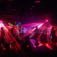 Animazione popolare 2 watt laser DMX512 laser di controllo del proiettore laser logo del sistema