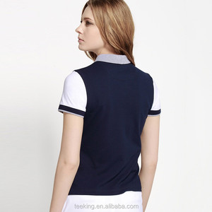 <span class=keywords><strong>Polo</strong></span> da Golf da <span class=keywords><strong>Donna</strong></span> all'Ingrosso con Maniche Corte e Design del Colletto a Combinazione di Colori - Product Image 2
