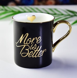 Logo personalizzato di alta qualità con oro maniglia in ceramica tazza di caffè - Product Image 2