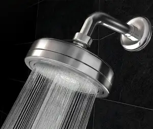 Prêmio de design de metal de grandes dimensões rain shower (suporte fixado na parede)-vitamina C chuveiro filtro de água