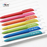 2019 yeni fikirler toplu plastik çevre dostu tıklayın tükenmez kalem ADEDI 200 adet markalı logo stok