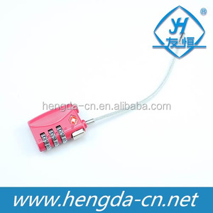 Yh1230 Chất Lượng Cao Kẽm Hợp Kim Đầy Màu Sắc An Toàn Chuyên Nghiệp Hành Lý Cáp Keyed Kết Hợp <span class=keywords><strong>Tsa</strong></span> Khóa - Product Image 6