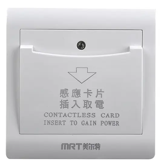 MRT106-M20C בתדירות גבוהה חיסכון באנרגיה מתג הפעלת כרטיס מפתח למלון