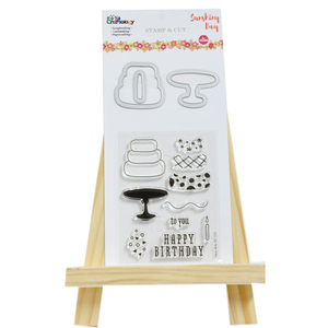 <span class=keywords><strong>Happy</strong></span> <span class=keywords><strong>Birthday</strong></span> Crafts Metalls chneid werkzeuge und Clear Stamp Set für die Karten herstellung Scrap booking DIY - Product Image 2