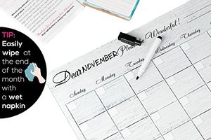 Lavagna calendario Planner lavagna bianca organizzatore Planner educativo lavagna a secco lavagna magnetica adesivo per frigorifero - Product Image 5