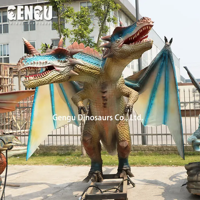 Estatua de monstruo personalizada, estatua de dragón de tamaño real