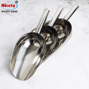 Mini Stainless Steel Pet Kitty Cat Dog Waste Scooper Set Shovel Food Dry Goods Candies Popcorn Shovel with Steel Handle - Product Image 2