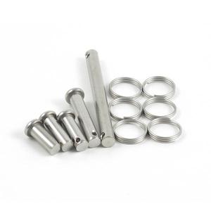 Phanh Tay Khóa <span class=keywords><strong>clevis</strong></span> <span class=keywords><strong>pin</strong></span> với lỗ 3mm 4mm 5mm hợp kim titan kẽm phần cứng vật liệu thép không gỉ - Product Image 1