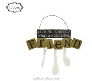 Décoration mur de résine petit <span class=keywords><strong>vent</strong></span> cloche personnalisé <span class=keywords><strong>mots</strong></span> suspendus - Product Image 3