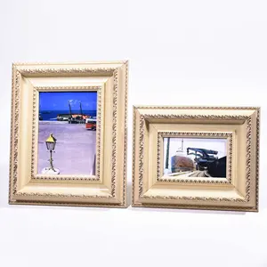 Manufacturer classical gold desktop picture frames/wall plastic picture frames