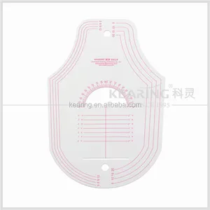 Kearing العلامة التجارية ، منحنى قالب الرسم مع PVC المواد البلاستيكية ، مرنة مقياس ملابس لسوق الخياطة #6404