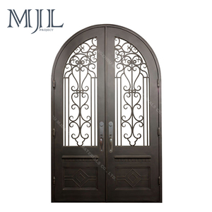 De alta calidad Interior Antiguo Ultra Plata Anodizado Forjado Puerta De Hierro - Product Image 1