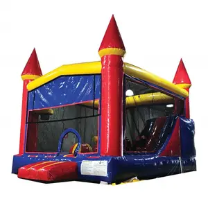 Hot sale inflatable bouncy castle n small bounce house with internal slide n kids bounce house